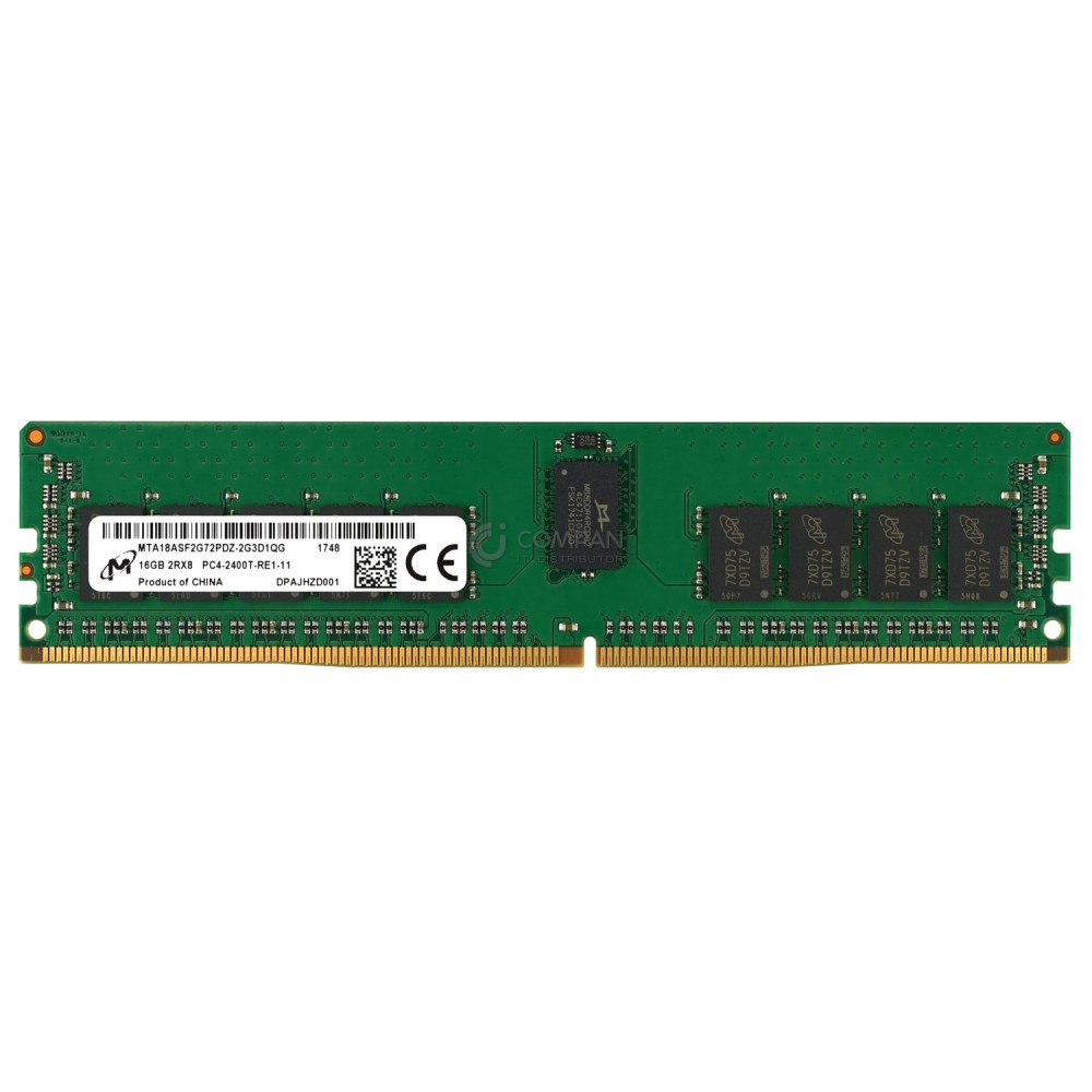MTA18ASF2G72PDZ-2G3D1 MICRON DDR4 16GB 2RX8 PC4-19200 2400MHZ RDIMM